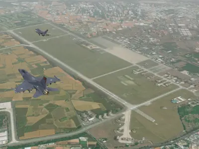 Taiwan Air Base CCK Low-poly 3D model
