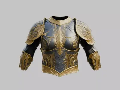 Medieval Chestplate Armor Low-poly 3D model