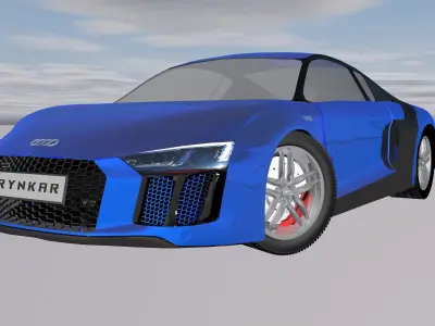 Audi R8 Sport Car Free 3D model