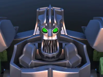 Jetpack Battle Robot 3D model