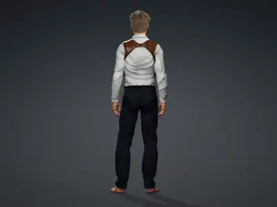 Police Officer Detective Policeman Character 3D model