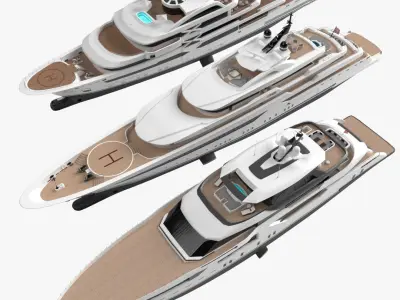 Golden Yachts Collection 2023 3D model
