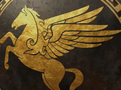 Ancient Greek City State Shield - Corinth 3D model