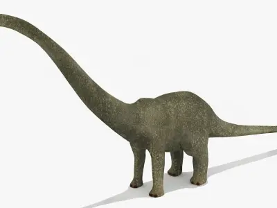 Diplodacus Dinosaur -Animated  Low-poly 3D model