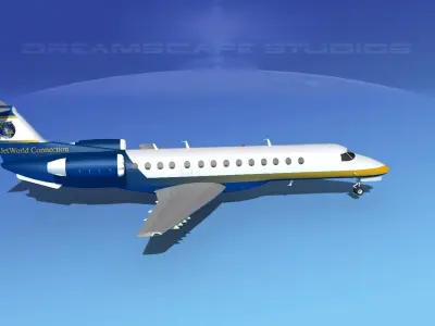 Embraer ERJ-135 Jet World Connection 3D model