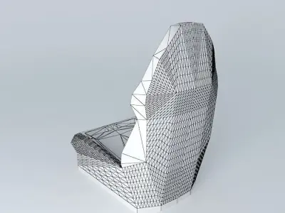 Sport car seat NEG Free 3D model