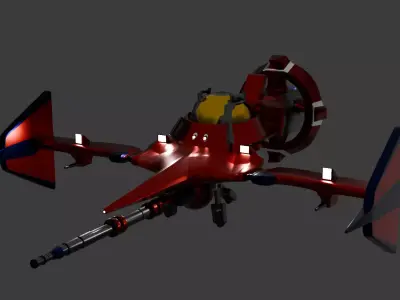 SwordfishII CowboyBebop Stylized Tri1tree Low-poly 3D model