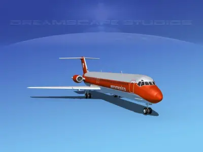Douglas DC-9-50 Aero Mexico 3D model