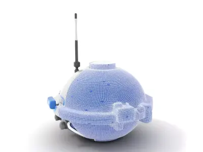 Futuristic Surveillance Drone model pack Low-poly 3D model