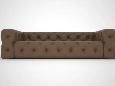 Leather Sofa Armchair 3D model Free 3D model