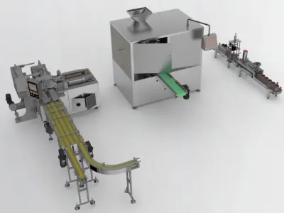 Packing machine assembly 3D model