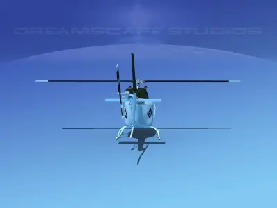 Bell OH-58B US Army 3 3D model