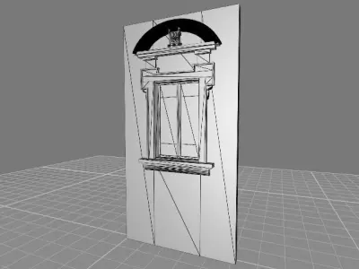 Classic 6 window 3D model