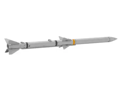AIM-120 AMRAAM Beyond-Visual-Range Missile 3D model