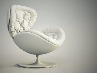 Armchair Giovannetti Jetsons  Red Free 3D model
