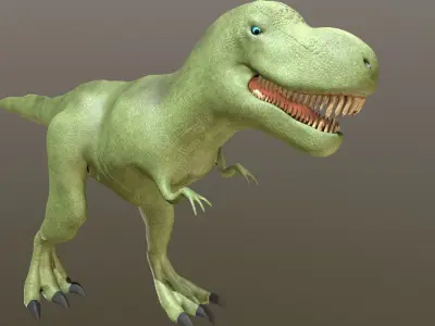 Stylized Dinosaur PBR low-poly Low-poly 3D model
