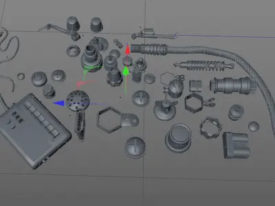 Electronic Technic Parts 3D model