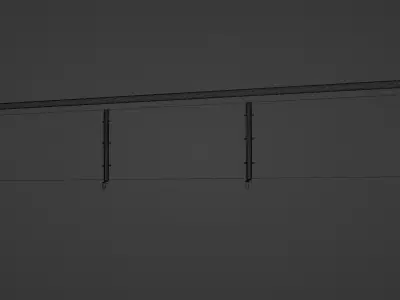 Metal Balcony 3D Design 3D model