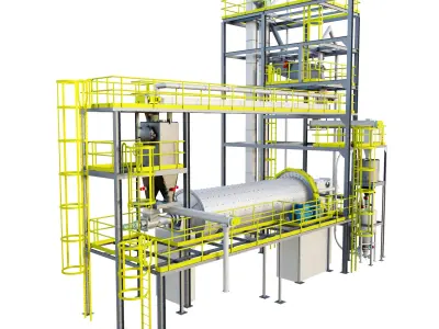 Industrial Mill 3D model