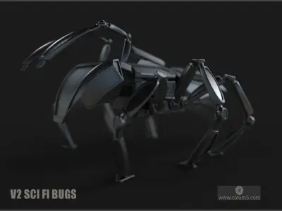 V2 SCI FI BUGS 3D print model