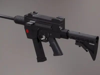 A-M20 PRB Rigged Low-poly 3D model