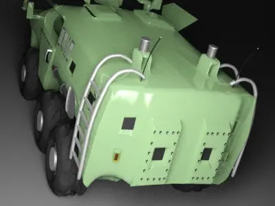 military truck Low-poly 3D model