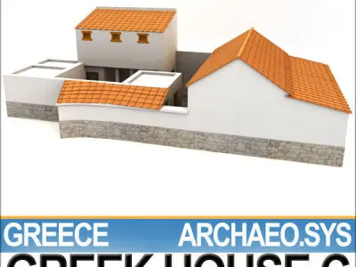 Ancient Greek House C 3D model