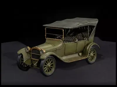 HO military staff car for dioramas Printable STL 3D print model