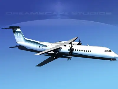 Dehaviland DHC-8 400 Dakota Air 3D model