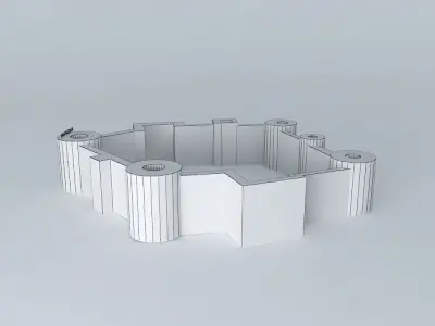 Karaman castle Free 3D model