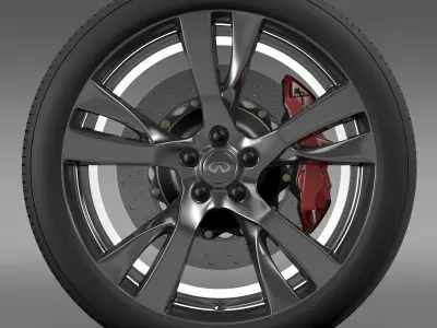 Infiniti Q70 wheel 3D model