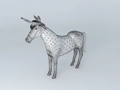 Fairytale unicorn 3D model