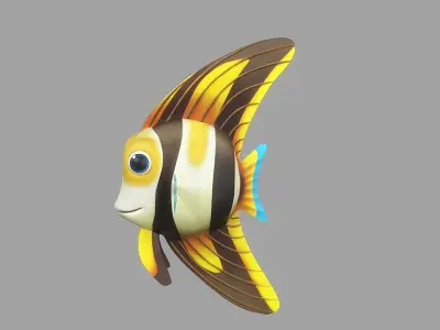 Cartoon Fish 17 Low-poly 3D model