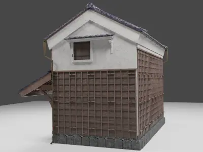 Japanese old style storage - KURA 3D model