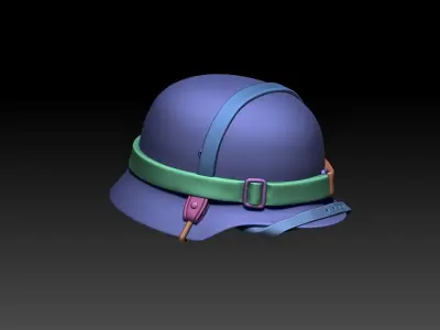 helmet wwii 3D print model