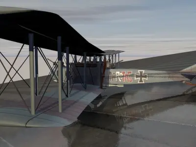 Gotha G-4 - G-IV 3D model