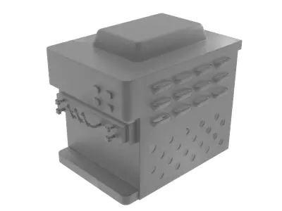 Ice Cream Machine Low-poly 3D model