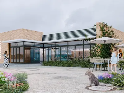 restaurant Low-poly 3D model