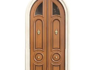 Entrance classic door 117 3D model