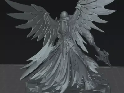 Archangel Holy Archangel of Light STL DnD Tabletop 3D Print 3D print model
