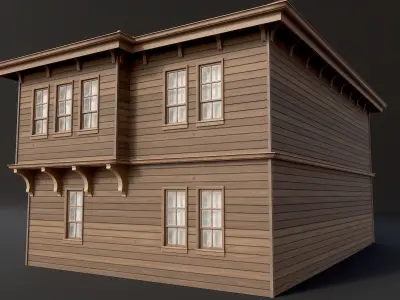 Ottoman House Low-poly 3D model