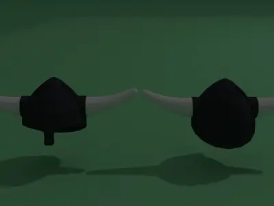 lego viking helmet Free 3D model