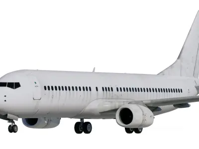 Boeing 737-800 Template Dirty 3D model