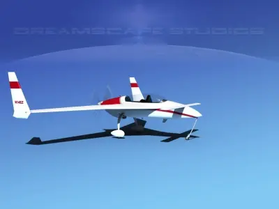 Rutan Long-EZ V05 3D model