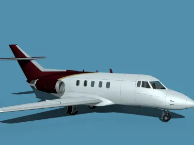 British Aerospace 125 Dominie V04 3D model