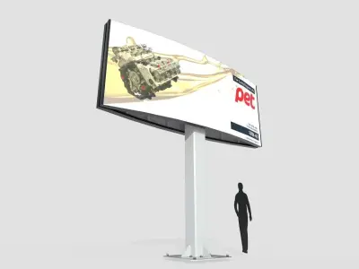 Billboard M4 Low-poly 3D model