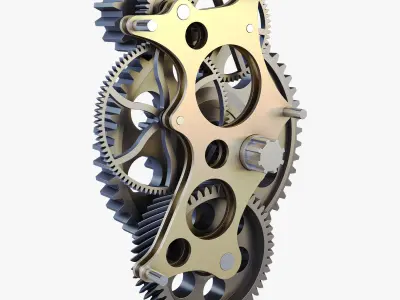 Gear mechanism v 4 3D model