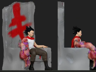 fan art Tetsuo from Akira 3D print model