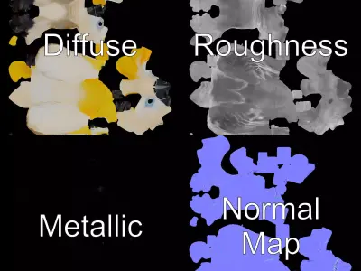 Majestic White Cockatoo model pack Low-poly 3D model