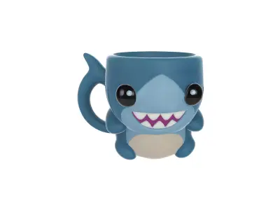 Cute Shark Mug Fun and Playful Ocean Cup 3D print model